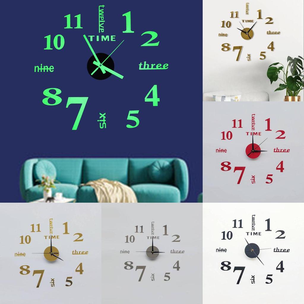Modern Minimalist Wall Clock With Silent Movement For Living Room Decor