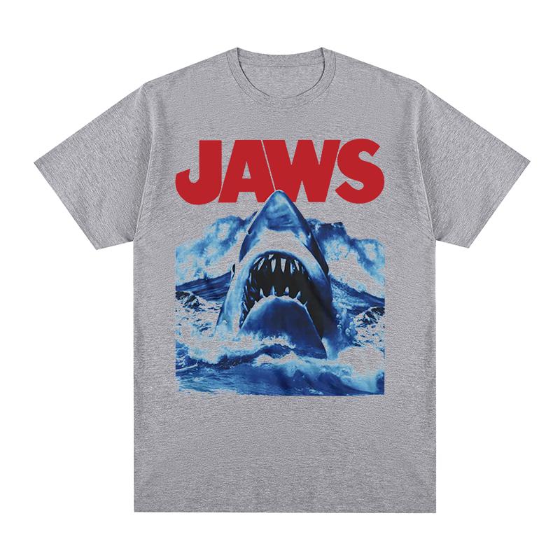Čelisti Vintage tričko Žraločí film Streetwear Móda Bavlna Pánské tričko Nové Tričko Tričko Dámské Topy
