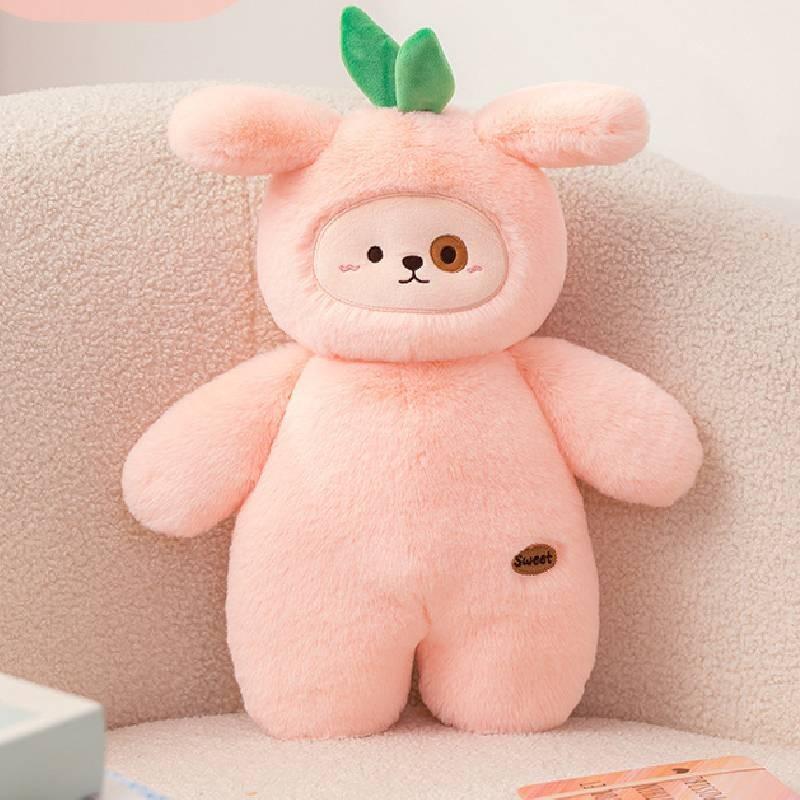 Fruit Series Peach Dog Pear Cat Potato Bear Plush Toy Stuffed Doll Decoration
