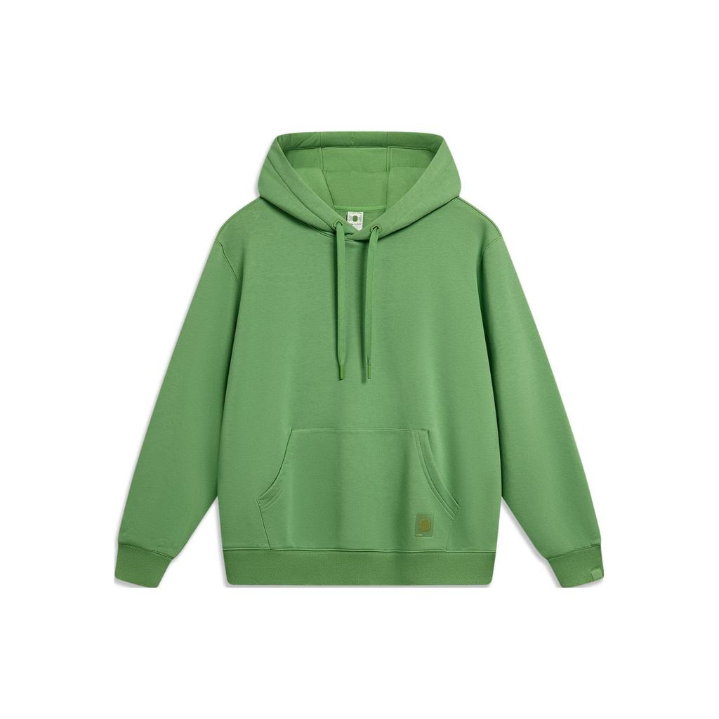 Li Ning Sports Lifestyle Series Solid Color Hooded Pullover Sweatshirt Men Sweatshirt Bishan AWDU031-2