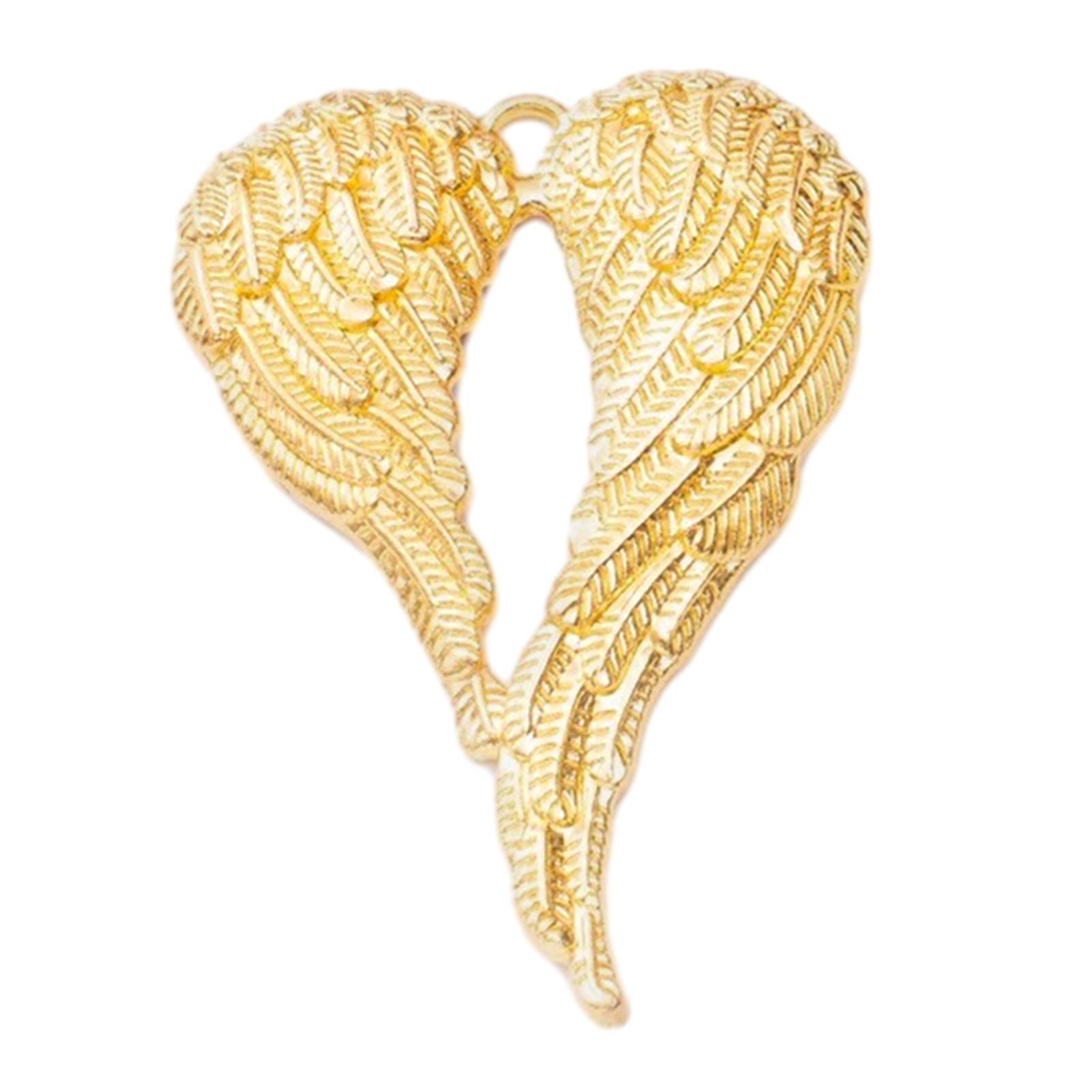 

Подвесной кулон в форме крыла ангела, подвесное украшение в форме крыла из сплава для рождественской елки, подвески в форме крыла ангела в стиле ретро для автомобилей, аксессуары