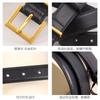 Classic First-Layer Cowhide Women'S Belt, Premium Leather Belt Decoration With Jeans