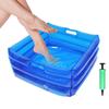 Piscina inflable plegable portátil para pies Baño Inflable Multifuncional Lavapiés Playa Camping Hogar Azul Baño de pies