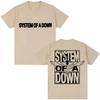 Rock Band System of A Down T Shirts Unisexs Vintage Alternative Metal Music Gothic Classic Tshirt Pure Cotton Fashion T Shirt