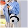 Large Capacity Cartoon Plush Panda Shoulder Bag For Women Cute Unisex Backpack Doll Bag Street Fashion