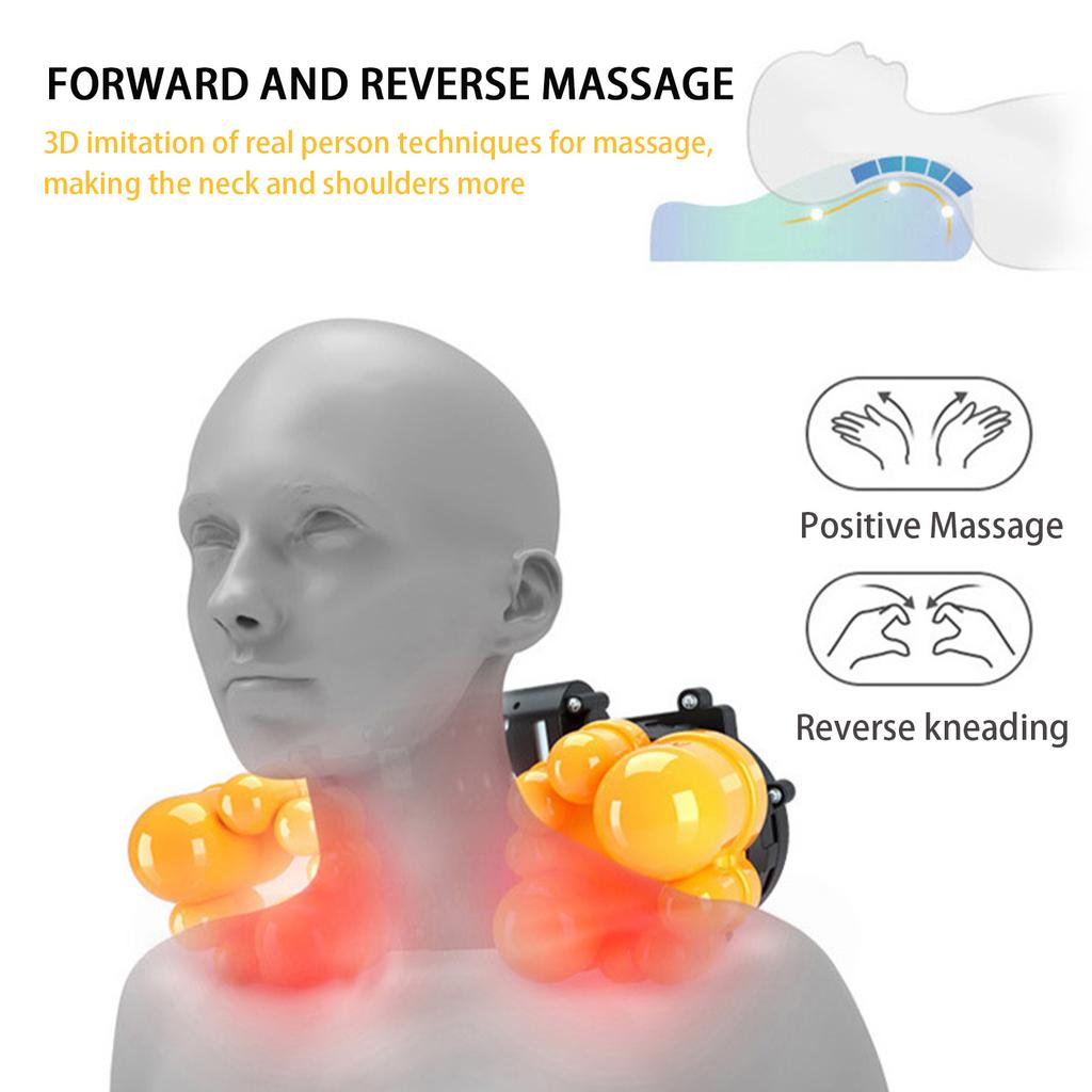 2025 Electric Neck Massager Pillow Multifunctional Massage Pillow Device Neck Health Massager Relaxation Pillow Massager
