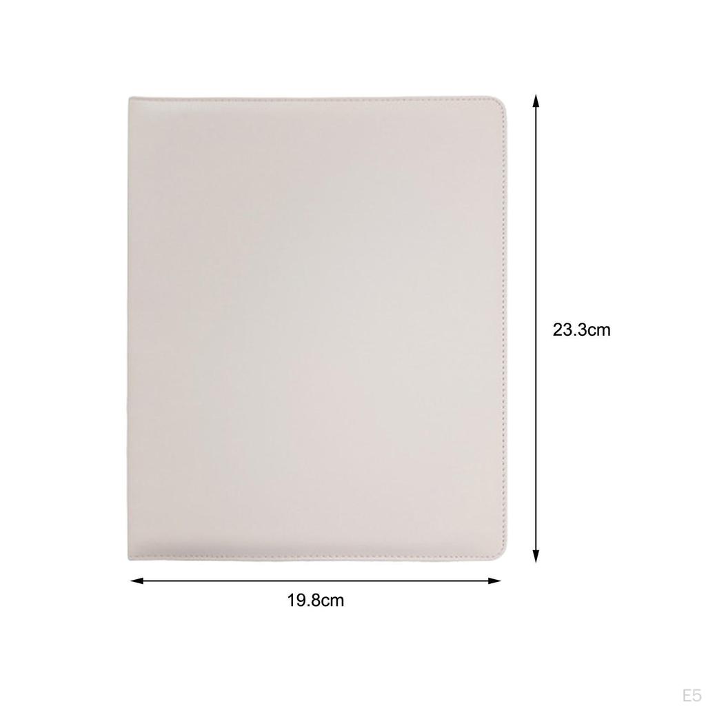 Classeur Collecteur de Cartes Couverture en Cuir PU Album Photo Portable Pochette 4 Poches