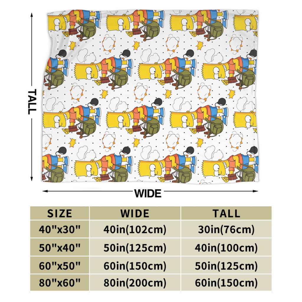 S-Simpsons Cartoon Background Throw Blanket Comfortable Novelty Blankets For Sofa Home Travel Office Flannel Bedspread Bed Cover