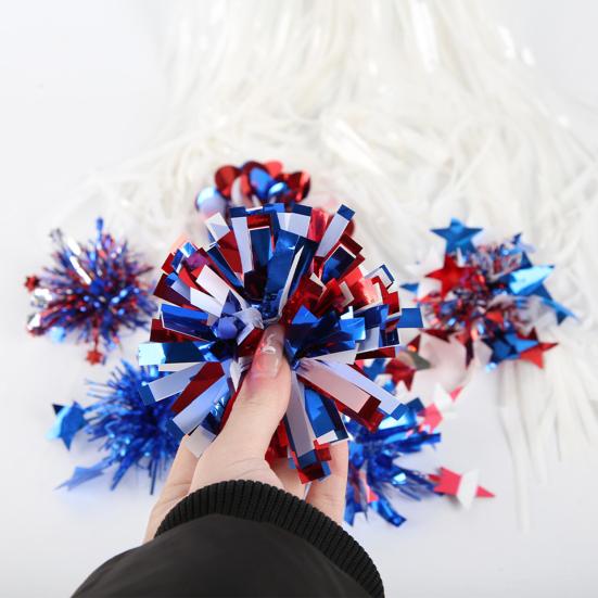 Hairpin Latte Style Independence Day Theme Red White Blue Hairpin No Damage USA Flag Hair Clip Hair Accessories