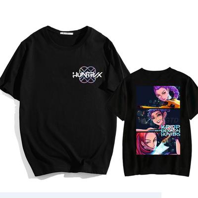 KPop Demon Hunters T-shirt for Women Men Fashion Anime Movie Tee Cute KPop Demon Hunters Funny Short Sleeve Female T Shirt Gifts