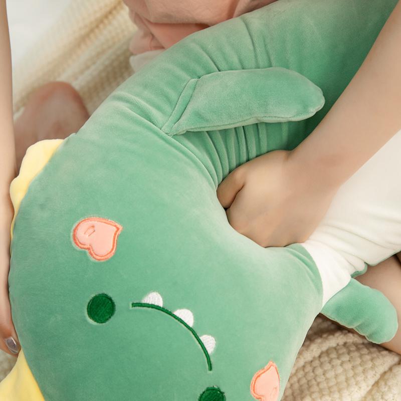 75/95/125cm Lovely Dinosaur Penguin Husky Unicorn Kawaii Long Pillow Stuffed Soft Animal Dolls Sleeping Pregnant Baby Kids Toys