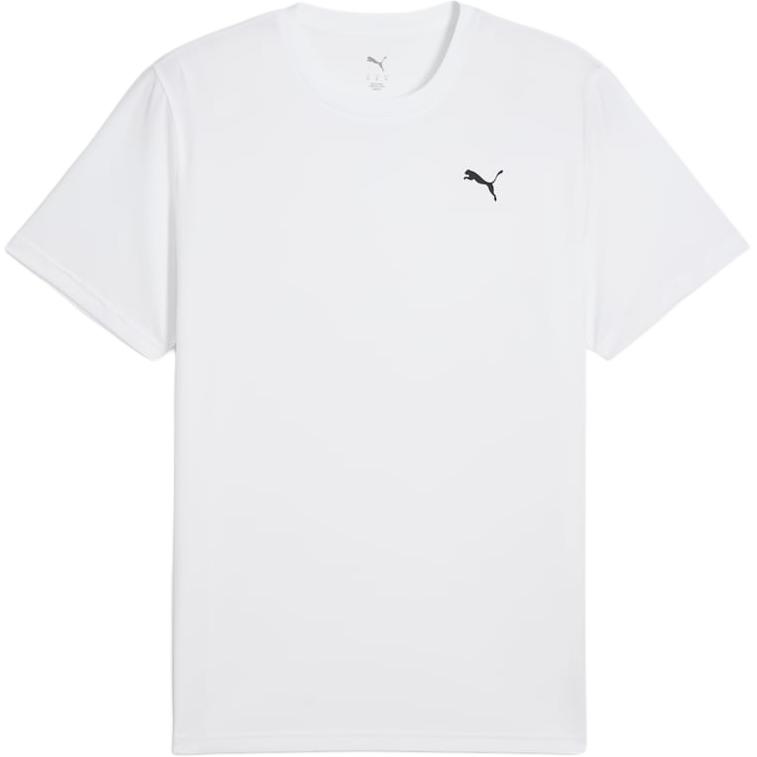

Puma Moisture Wicking Logo Short Sleeve Crew Neck T-Shirt Men Tops White 527338-02 S