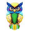 Delicate Owl Wall Statue Figurine Wall Figurine Wall Decorative Prop Iron Material Owl Wall Statue Owl Wall Figurines