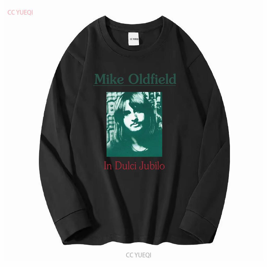 Cotton T Shirt Mike Oldfield In Dulci Jubilo Album On Horseback Vintage Washed Fashion Streetwear Comfortable Soft Unisex
