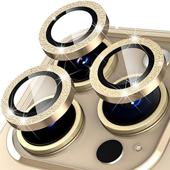 For iPhone 17 Pro Max 17Air 16 Metal Glitter Bling Lens Film HD Glass Camera Protective Cap For iPhone15 Camera Protector Ring 4