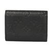 Used 12564 Porto Monnaie Rosalie M81455 7941 Current LV Logo Flower Black RFID IC Monogram Empreinte Noir Unisex from