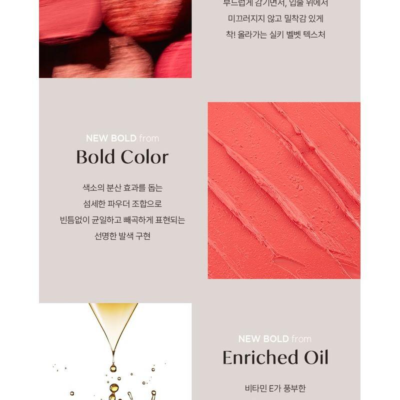 THE FACE SHOP - fmgt New Bold Velvet Lipstick - 21 Colors