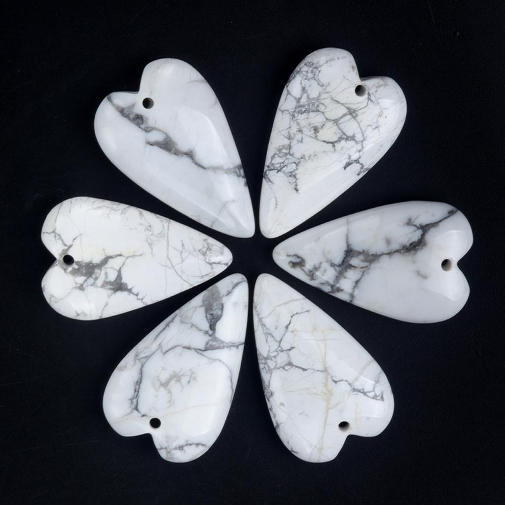 1PC Design Long Heart Stone Pendant Natural Crystal Arrowhead Hearts Amethyst Charms Making DIY Necklace Earrings Jewelry Decor CDN