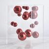 Modern Clear Acrylic Square Boxes Sculptures Creative Square Acrylic Cover Sphere Decor Porch Cabinet Crafts Ornament Home Decor