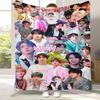 Kim Seok Jin Kpop B-BTS Flanelldecke, Ultraweiche Warme Plüschdecke für Zuhause Schlafzimmer Bett Sofa Abdeckung Büro Camping Picknick Geschenk