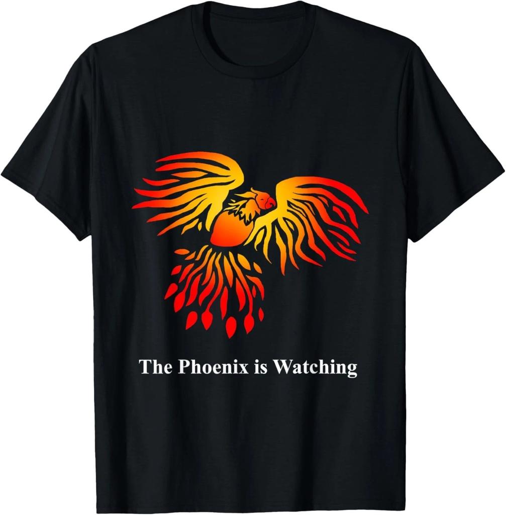 Phoenix Symbol Inspirational Fantasy Phoenix is Watching T-Shirt