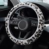 No Inner Ring High-density Leopard Plush Elastic Steering Wheel Cover Car Handle Cover Winter Warmth
