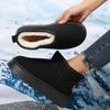 New Classic Thick Fleece Women's Snow Boots Comfortable and Warm Ankle Boots Women's Winter Women's Shoes Thick Sole Botas Mujer