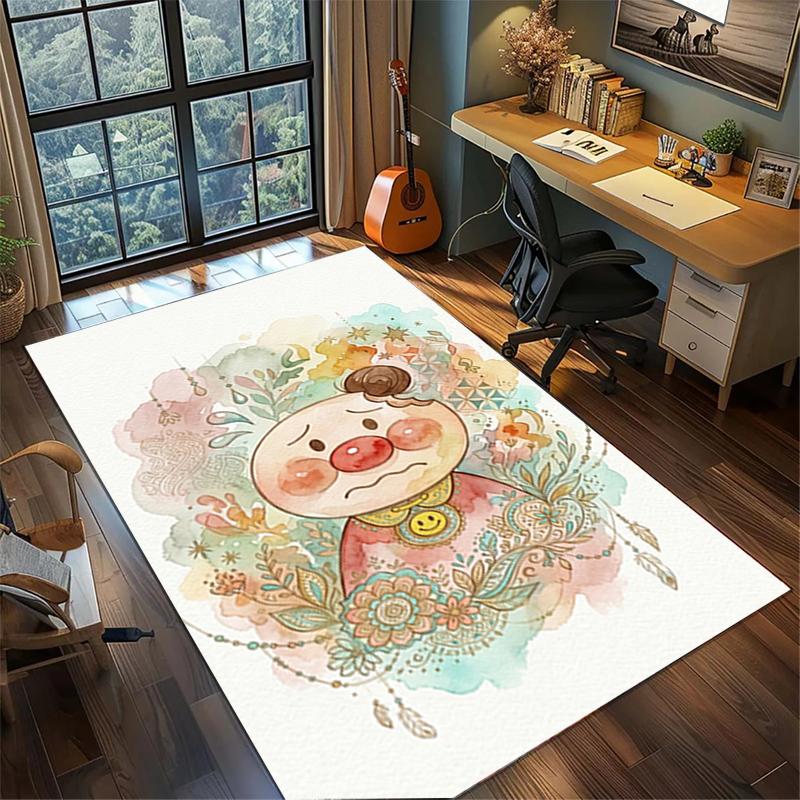 Bread Superman Gamer Room Rug Large Area Non Slip Washable Floor Mat Bedroom Home Decor