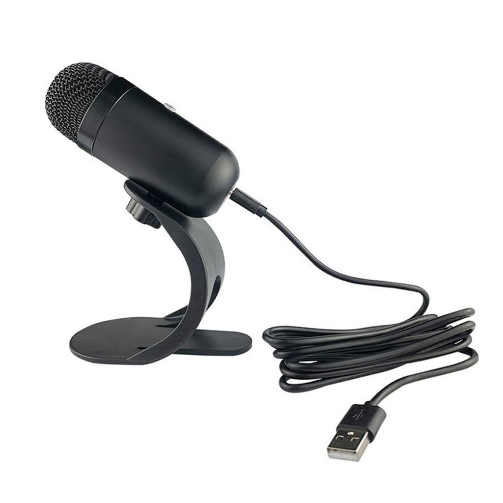 USB PC Microphone 360 degrees  Omnidirectional Sound Pickup Wired Computer Microphone with Stand and Indicator Light