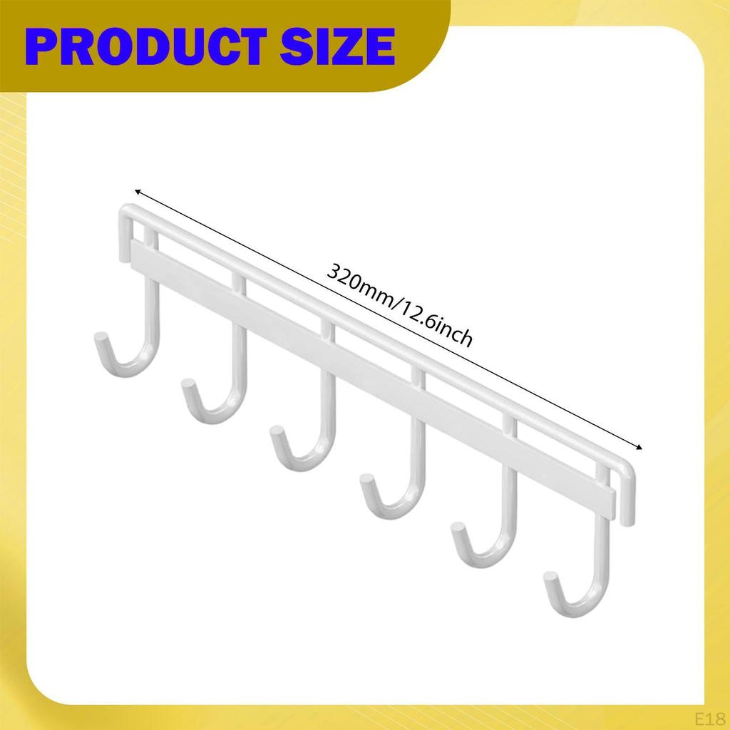 Wall Mounted Badminton Racquet Rack Hanging Hook Large Capacity Sturdy Tennis Racket Holder