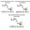 New Metal Wood Fishing Reel Handle 500-7000 Series Gold Silver Red Replacement Fishing Arm Wheel Metal Spool Fishing Accessories