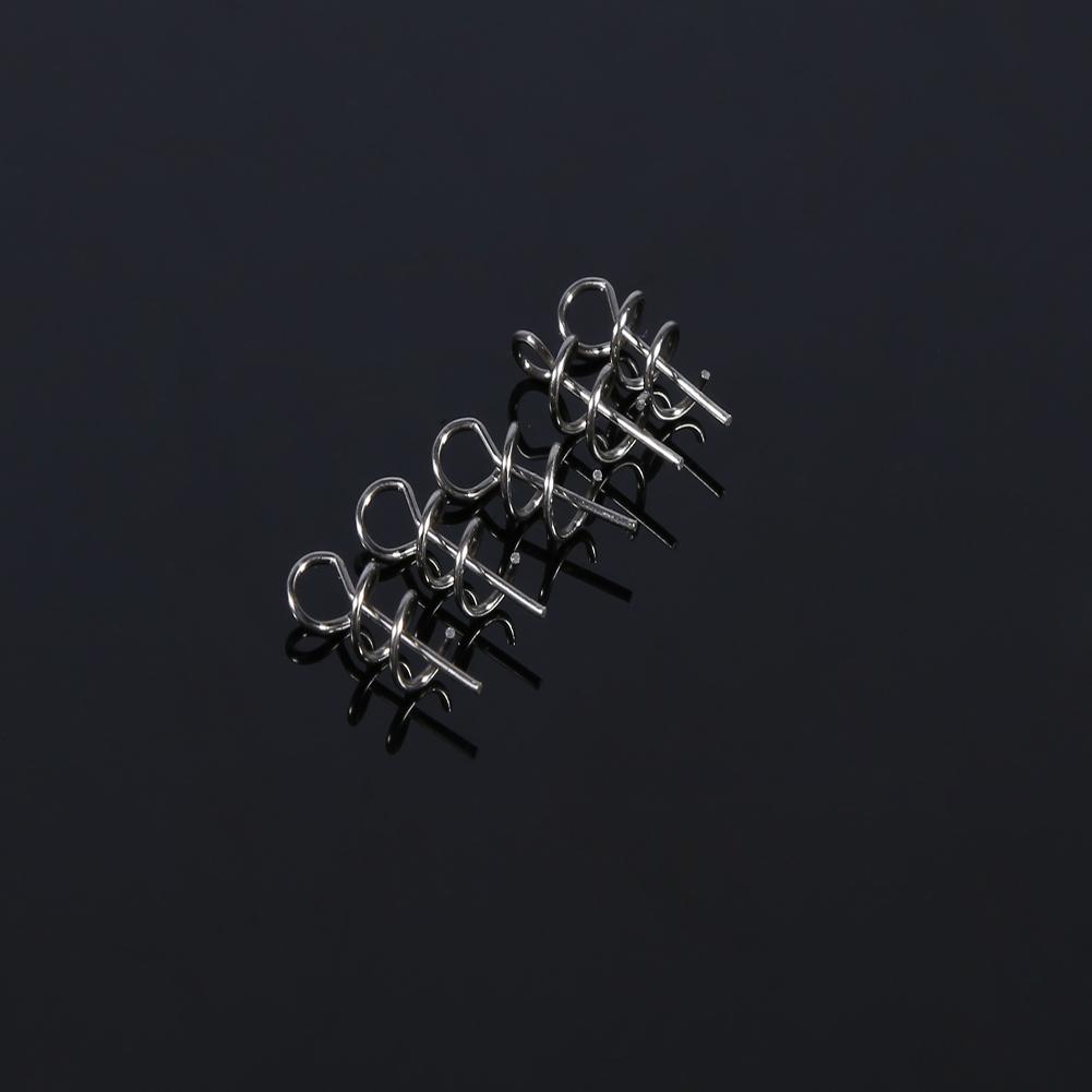100PCS Bag 14mm Stainless Steel Soft Bait Pin Lure Fishing Spring Fixed Lock Fishing Accessory