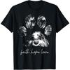 Faith Hope Love Paw Print Face Dog Christian Jesus Religious T Shirt
