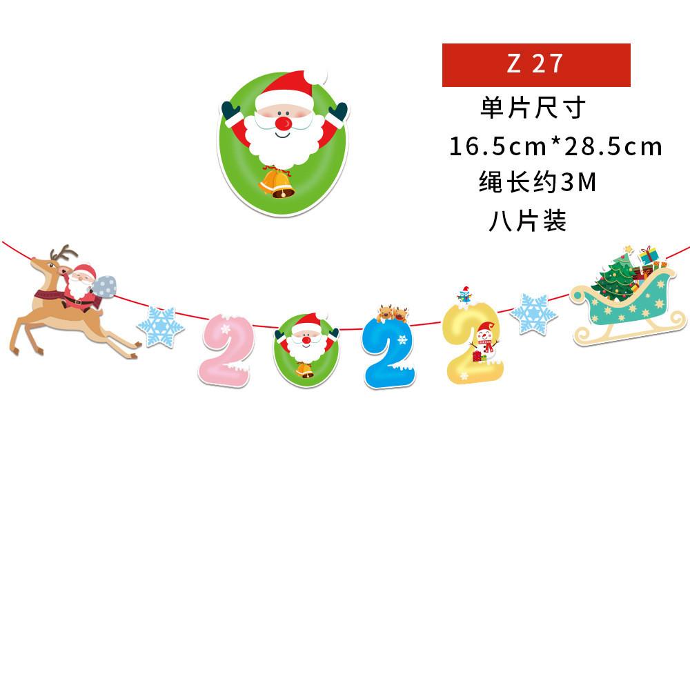 Cheerful Cartoon Paper Flags Ideal For Christmas Decorations And Party Atmosphere