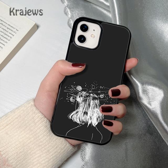 Aesthetic Space Stars Planet Phone Case Cover For iPhone 17 Air 16 15 14 plus 12 13 pro max coque Shell Fundas