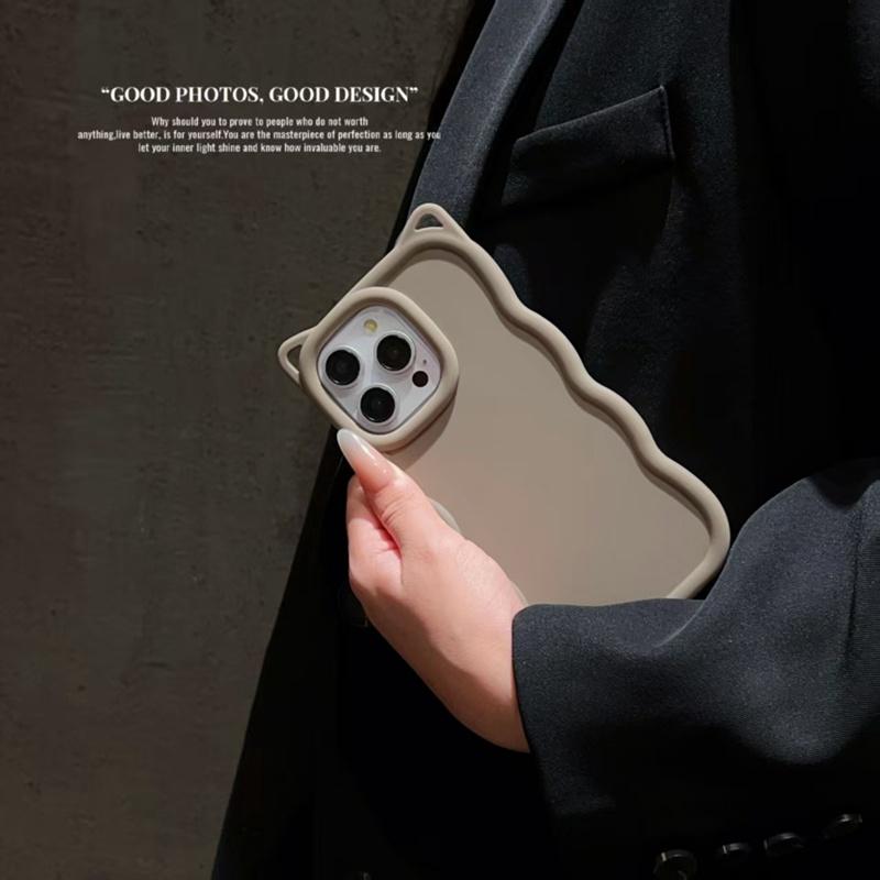 Cat Ear Candy Wave Phone Case For Vivo V50 V40 V30 Lite V29 V27 V25 Pro V50E V40E V30E V29E V27E V25E V23E V21E 4G 5G Soft Cover