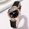 Black Starfish Pattern Dial Female Watch Trend Female Student Quartz Watch Trend