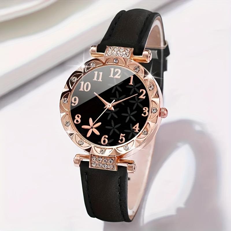 Black Starfish Pattern Dial Female Watch Trend Female Student Quartz Watch Trend