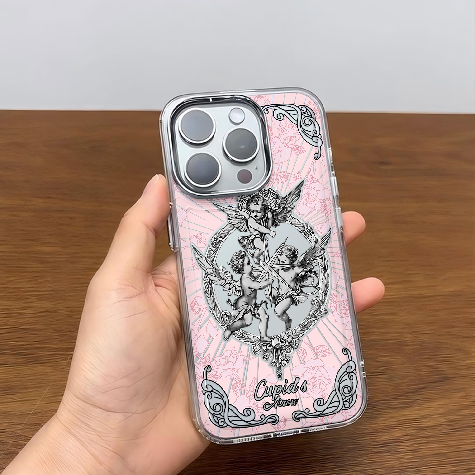 

Luxury Ages Retro Cupid Angel Phone Case For Google Pixel 10 9 8 7 8A 9A XL Pro 4G 5G Transparent Soft Silicone TPU Back Cover Pixel 8 Pro 5G