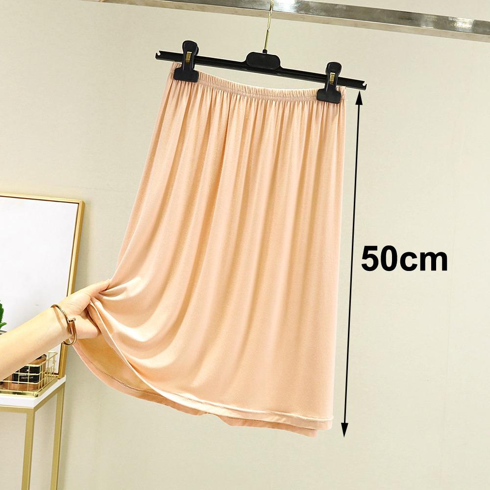 High Waist Underskirt Anti-glare Innerwear Short Skirt Fashion Half Length Skirt for Women