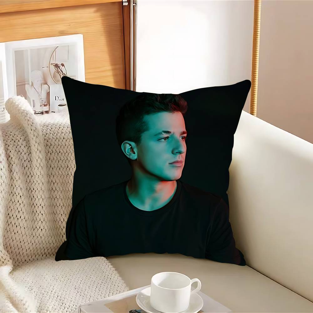 POP Singer-C-CharlieS Puth Pillow Case Removable Washable Cushion Cover – All-Season Soft Linen