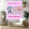 Demon Hunter Girls Custom Your Name Wall Decor Tapestry Art For Pet Memorial Birthdaywedding Party Backdrop Family Gift
