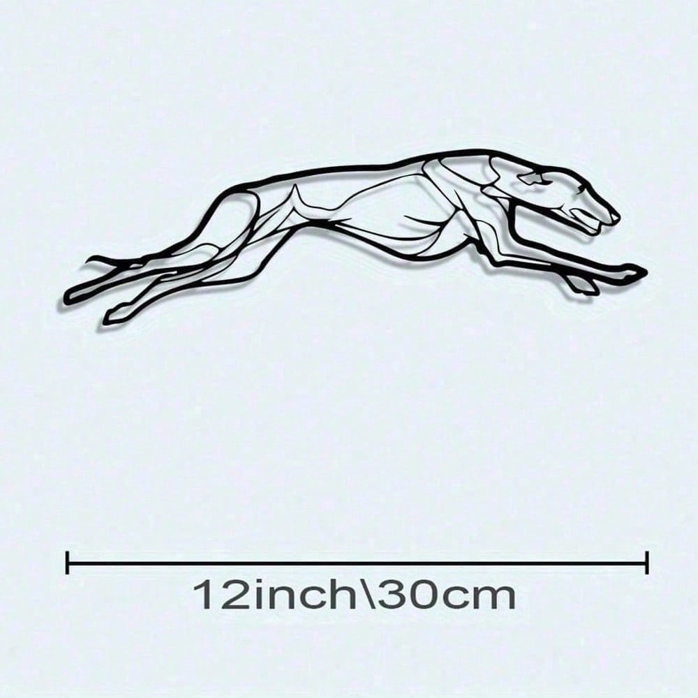 

Hunting Dog Metal Wall Art Powder Coated Rustic Decor Gift 30x10