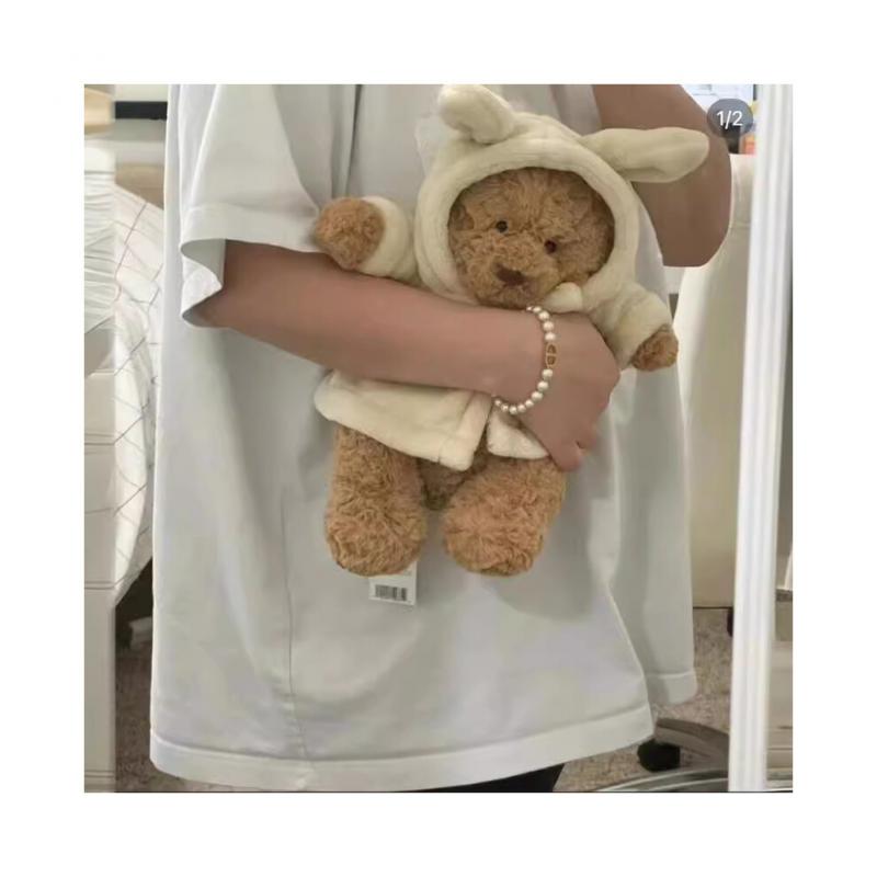 2026 Christmas Gift Stuffed Animal Toy Bartholomew Bear Bathrobe 26CM