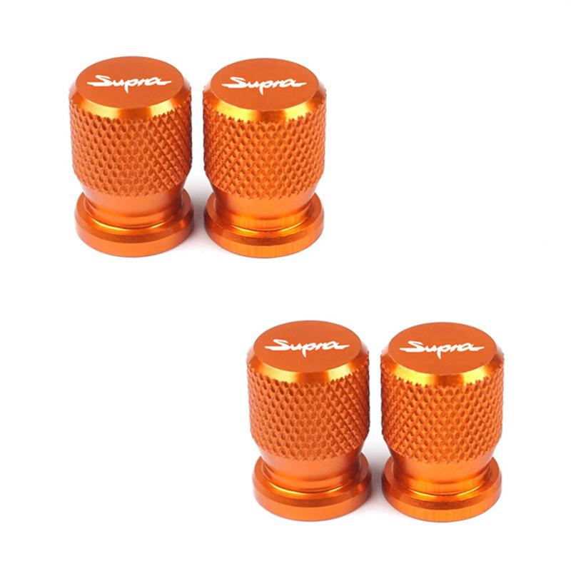 4pcs Car Wheel Tire Valve Caps for Toyota Supra mk3 mk4 accessories Aluminum Airtight Covers Badge Emblem