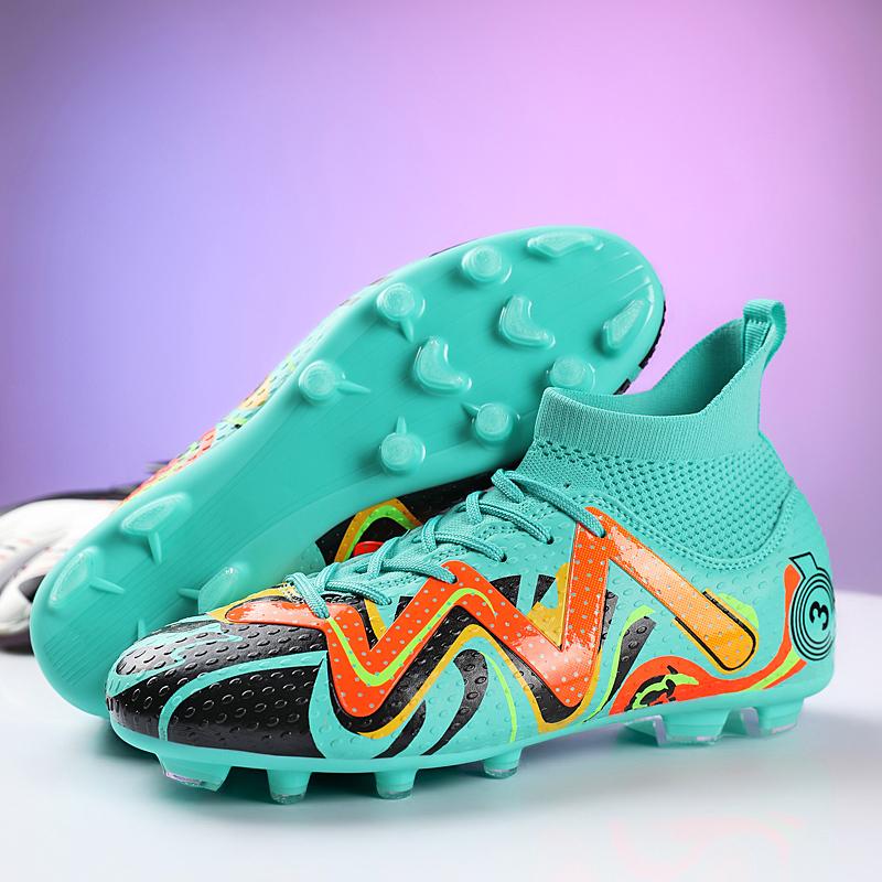 Men's Soccer Cleats — Turf & Indoor Football Shoes, High-Top Breathable Design For Training & Matches (TF/AG)