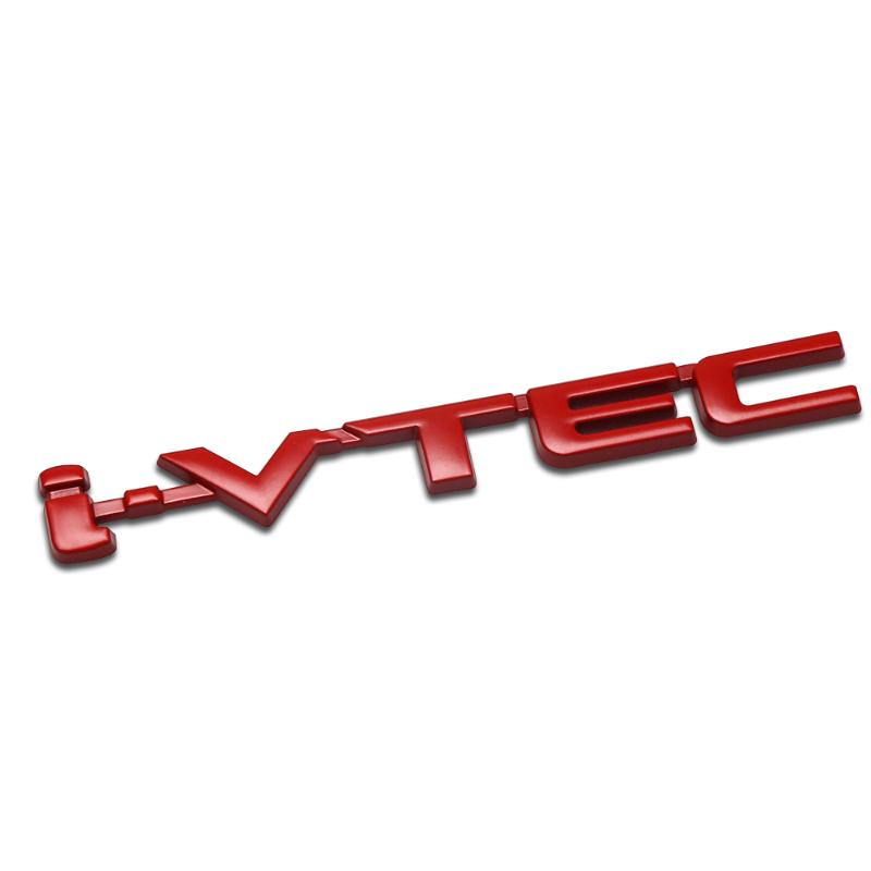 Araba Styling 3D Metal I-vtec Logo Oto Arka Taraflar Çamurluk Gövde Çıkartmaları INSPIRE CR-V UR-V Fit VTEC Modulo