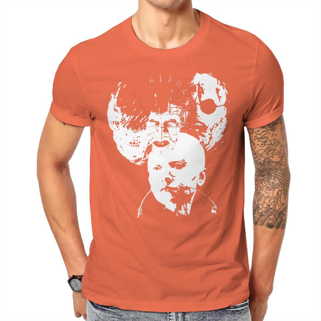Hellraiser Horror Movie Icons T Shirt Homme Unisexs Tshirt Cotton Unisex Tops