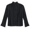 ISSEY MIYAKE Black IM32FJ926 Pleated Long Sleeve Top Polyester tops 2 blackUsed