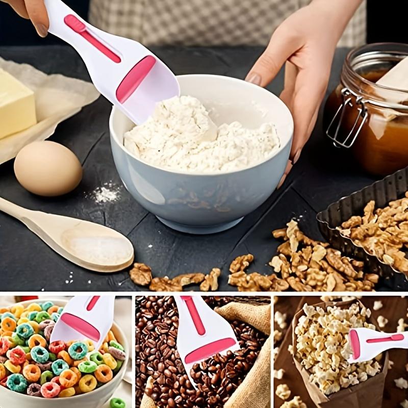 1pc BPA-Free Cupcake Scoop - Measuring Batter Dispenser with Pink Accents, Dishwasher Safe, Drip-Free Baking for Clean Counters, Perfect for Baking